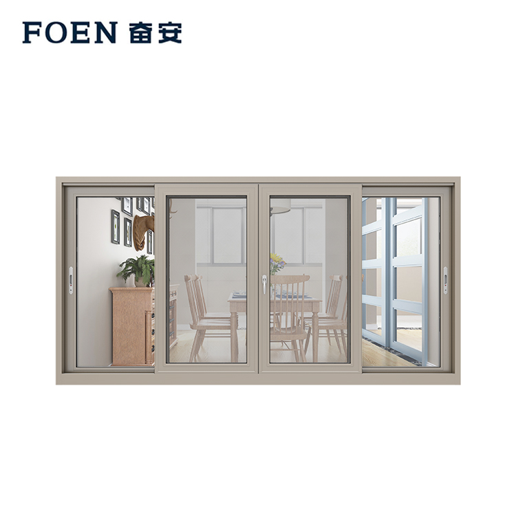 3 track aluminium sliding window